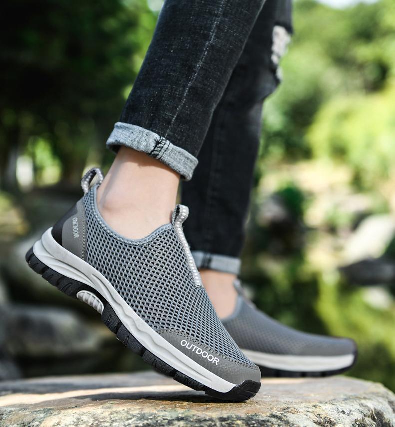 ⏰【Nuevo modelo de verano, oferta por tiempo limitado]】Zapatos de senderismo ligeros, fáciles de caminar durante 10 horas.