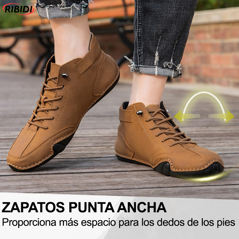 Oferta por tiempo limitado: 50 % de descuento. Los zapatos ortopédicos de cuero alivian el dolor de pies y reducen la presión del peso en las articulaciones del pie.-rlisten