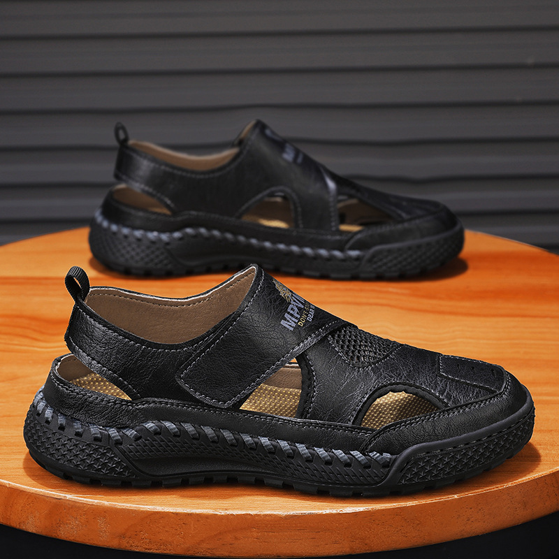 🚀¡Mitad de precio por tiempo limitado! Sandalias de hombre, fabricadas en piel auténtica, elaboradas artesanalmente.
