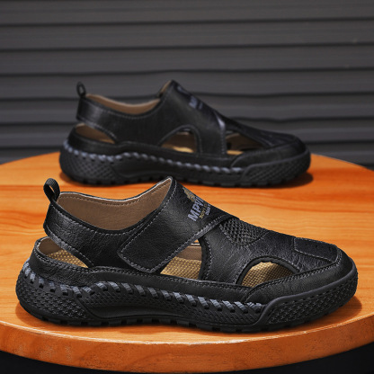 🚀¡Mitad de precio por tiempo limitado! Sandalias de hombre, fabricadas en piel auténtica, elaboradas artesanalmente.