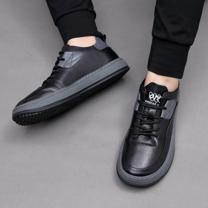 Descuento de mitad de precio por tiempo limitado hoy. Zapatos casuales de cuero para hombre, súper absorción de impactos, sin fatiga para caminar largas distancias.