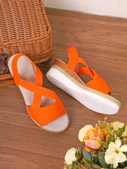 【🎈¡Novedad para el verano! Mitad de precio por tiempo limitado】Zapatos de tela hechos a mano, sandalias de tacón súper cómodas.