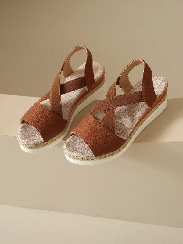 【🎈¡Novedad para el verano! Mitad de precio por tiempo limitado】Zapatos de tela hechos a mano, sandalias de tacón súper cómodas.