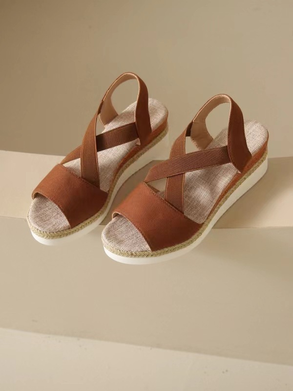 【🎈¡Novedad para el verano! Mitad de precio por tiempo limitado】Zapatos de tela hechos a mano, sandalias de tacón súper cómodas.