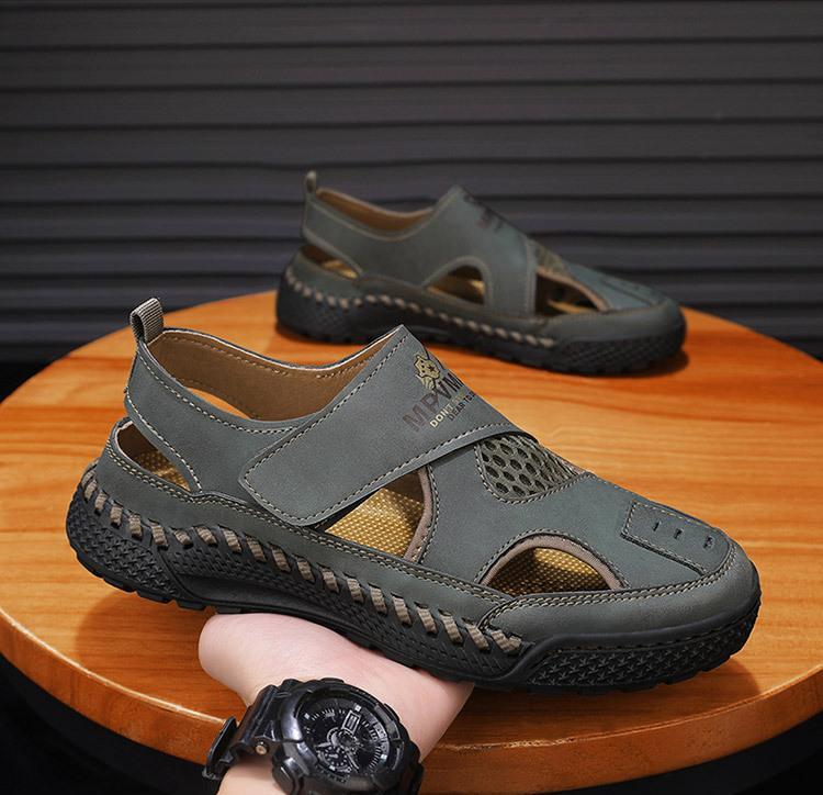 🚀¡Mitad de precio por tiempo limitado! Sandalias de hombre, fabricadas en piel auténtica, elaboradas artesanalmente.
