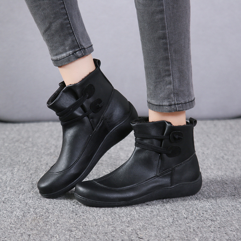 ⏰Oferta especial de hoy, 50% de descuento. Botas Martin de cuero genuino hechas a mano, suaves, cómodas y que alivian la fatiga.