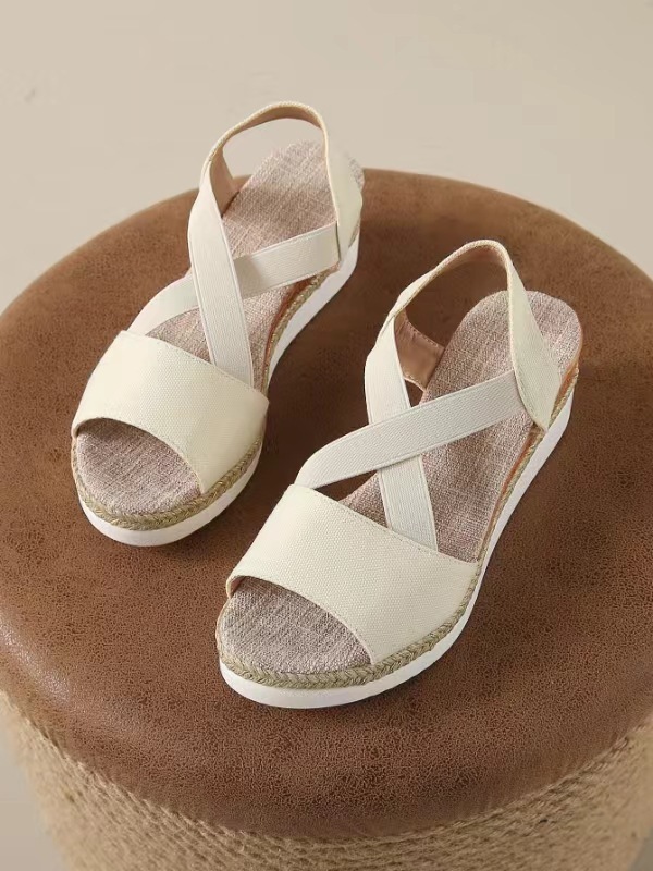 【🎈¡Novedad para el verano! Mitad de precio por tiempo limitado】Zapatos de tela hechos a mano, sandalias de tacón súper cómodas.