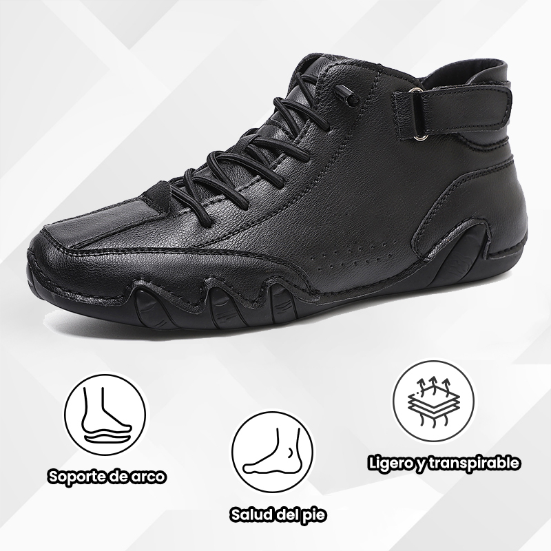 Oferta por tiempo limitado: 50 % de descuento. Los zapatos ortopédicos de cuero alivian el dolor de pies y reducen la presión del peso en las articulaciones del pie.-rlisten