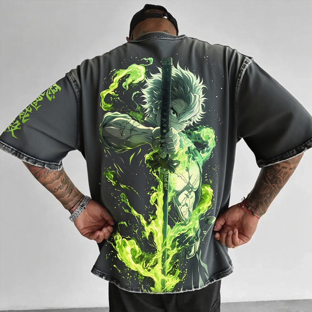 Unisex Anime Inspired Vintage T-Shirt丨 