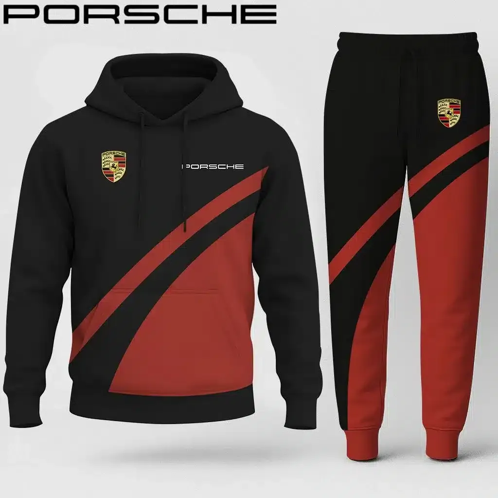 High Quality PORSCHE Hoodie & Pants Set ETX-AF+DK-PSC5810071