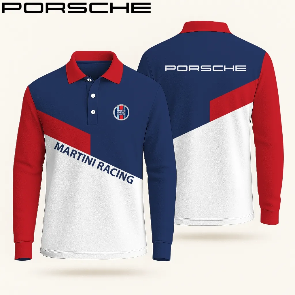 High Quality Men’s Long Sleeve Polo PORSCHE-YVWYB-PSR91401865