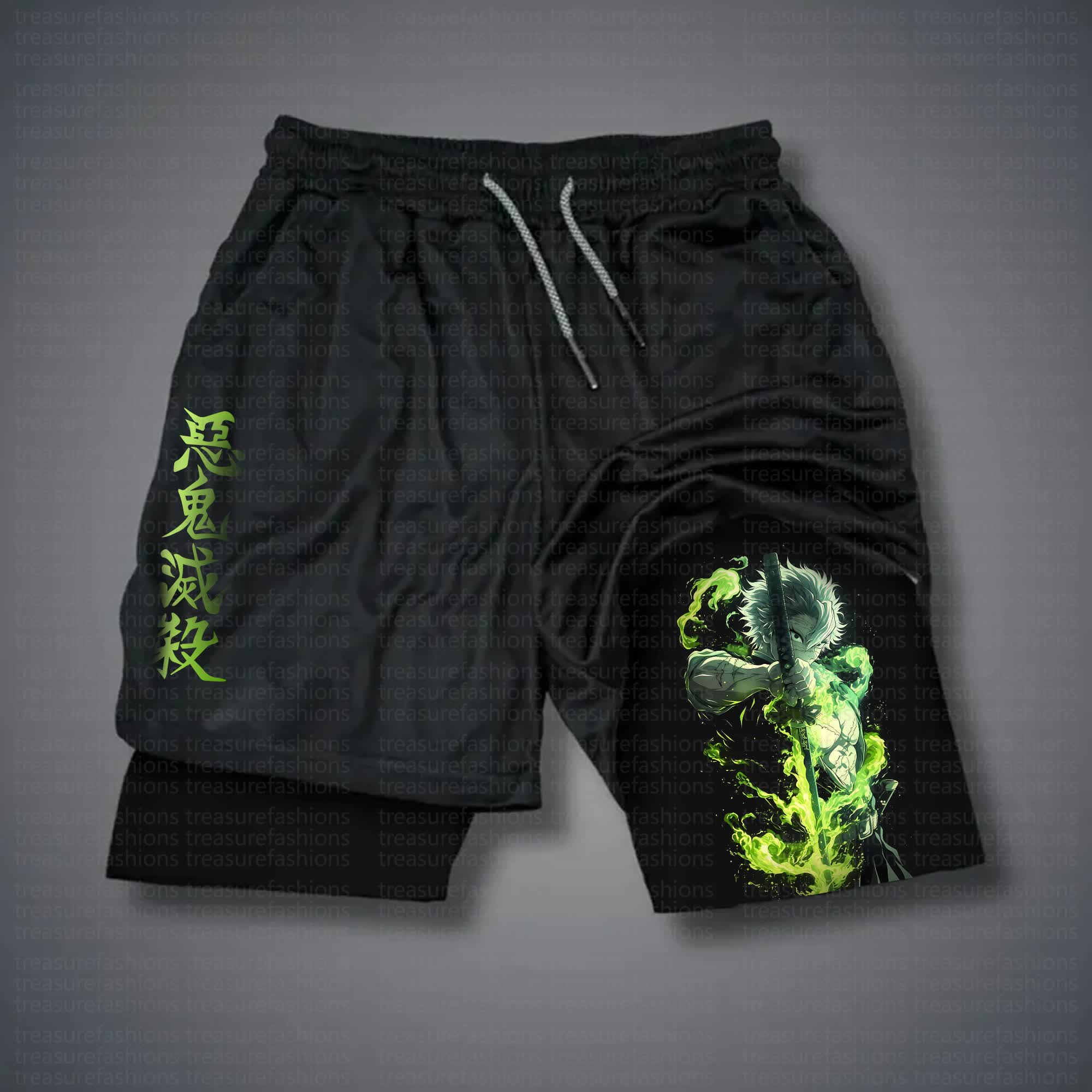 Unisex Casual Anime Streetwear Shorts 丨Demon Slayer