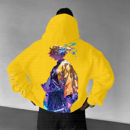 Unisex Anime Graphic Streetwear Vintage Hoodie丨Demon Slayer