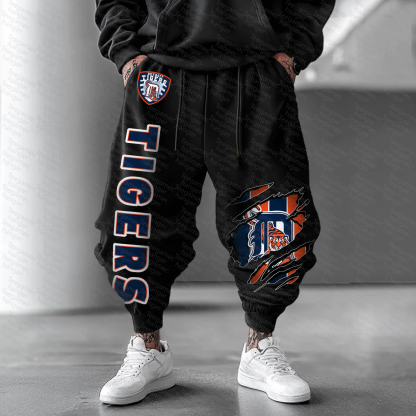 Unisex "Detroit Tigers" Casual  Streetwear  Plush Pants