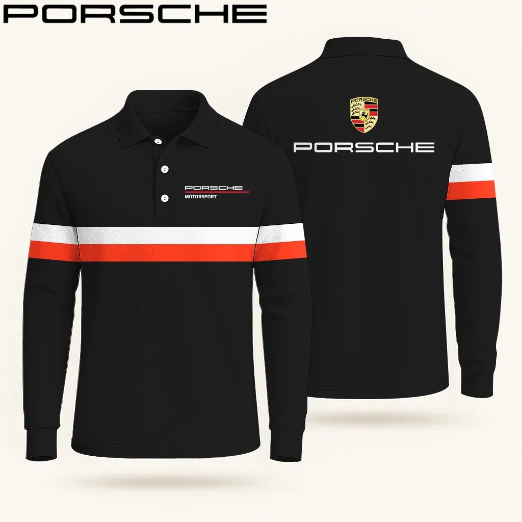 High Quality Men’s Long Sleeve Polo PORSCHE-YVWYB-PSR91401861
