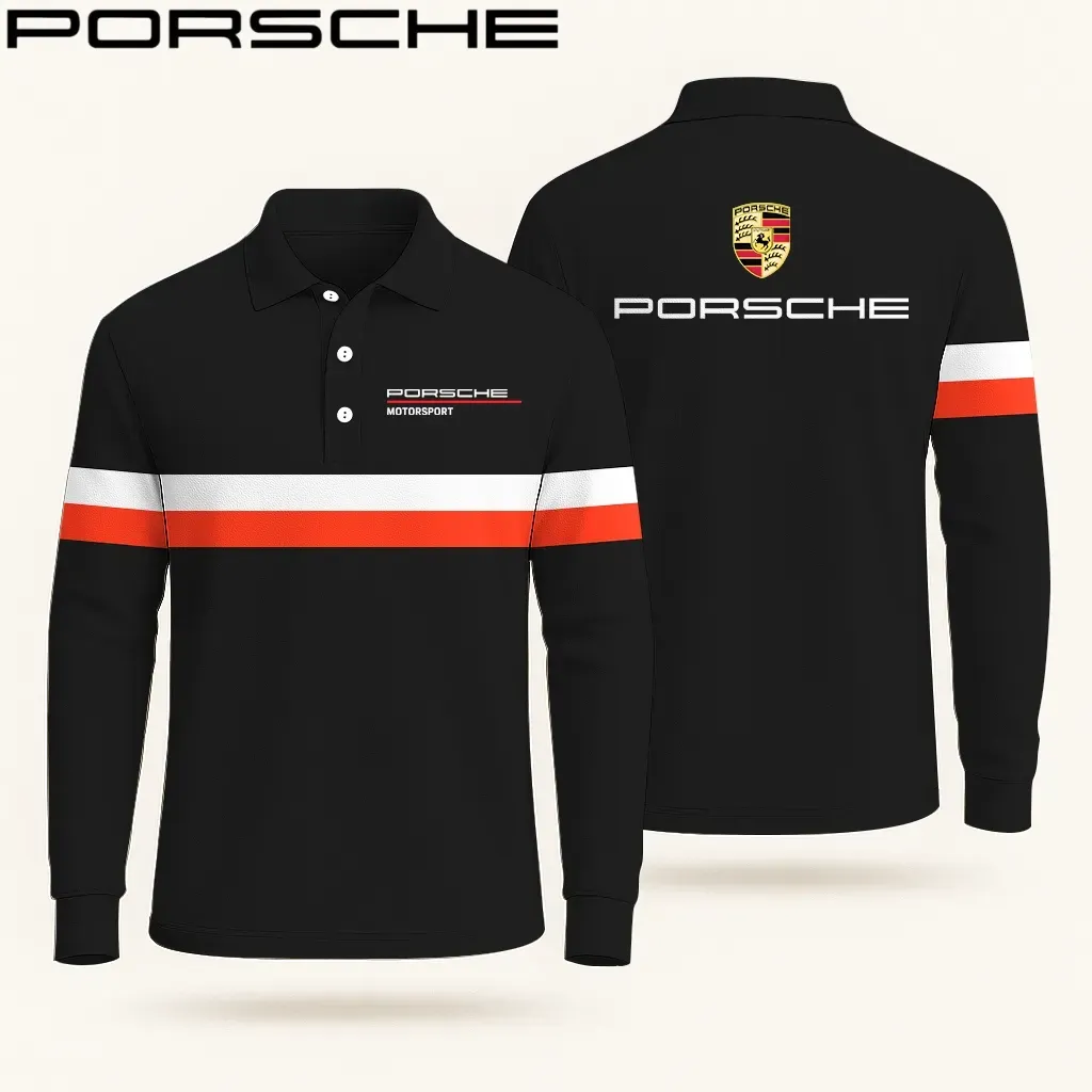 High Quality Men’s Long Sleeve Polo PORSCHE-YVWYB-PSR91401861