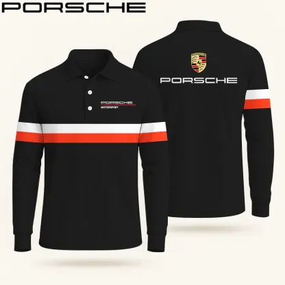 High Quality Men’s Long Sleeve Polo PORSCHE-YVWYB-PSR91401861