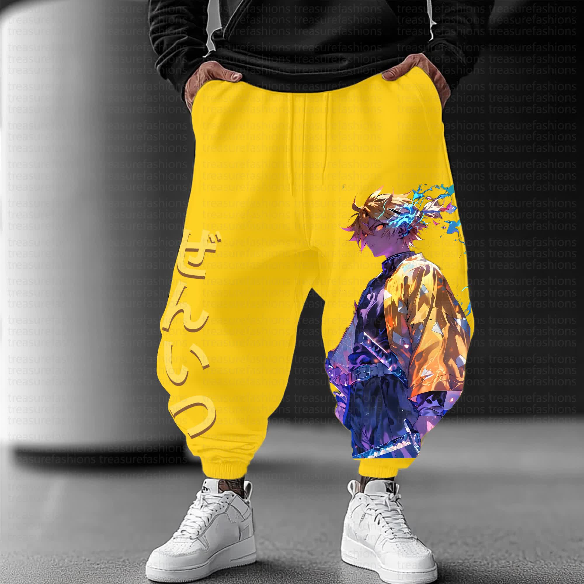 Unisex Anime Inspired Vintage Pants丨Demon Slayer