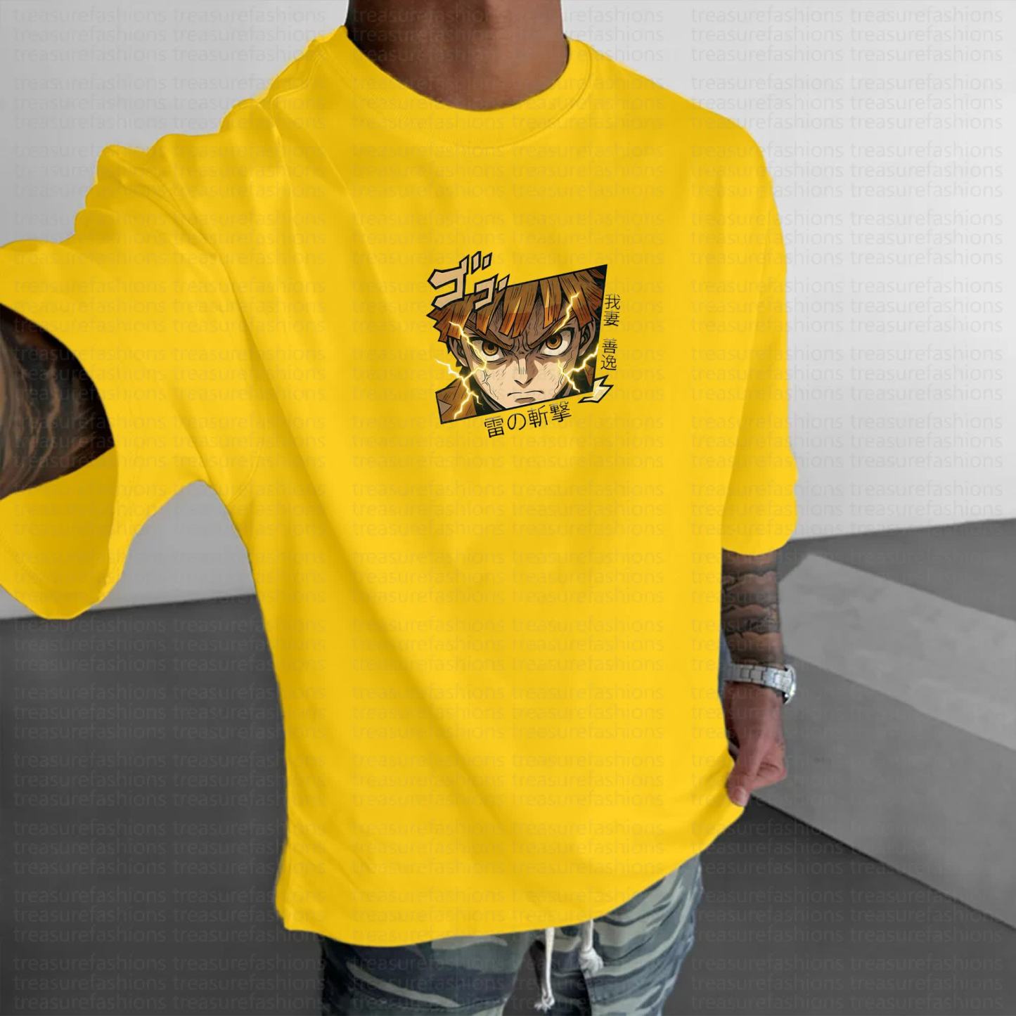 Unisex Anime Inspired Vintage T-Shirt丨Demon Slayer