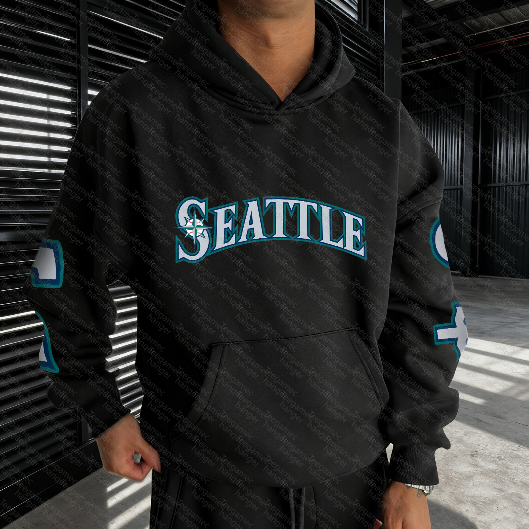Unisex "Seattle Mariners" Graphic Streetwear Vintage Plush Hoodie