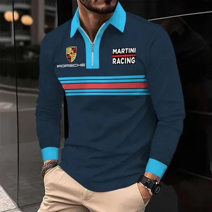 High Quality Men’s Long Sleeve Polo PORSCHE-YVWYB-PSR91850001