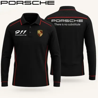 High Quality Men’s Long Sleeve Polo PORSCHE-YVWYB-PSR91850151