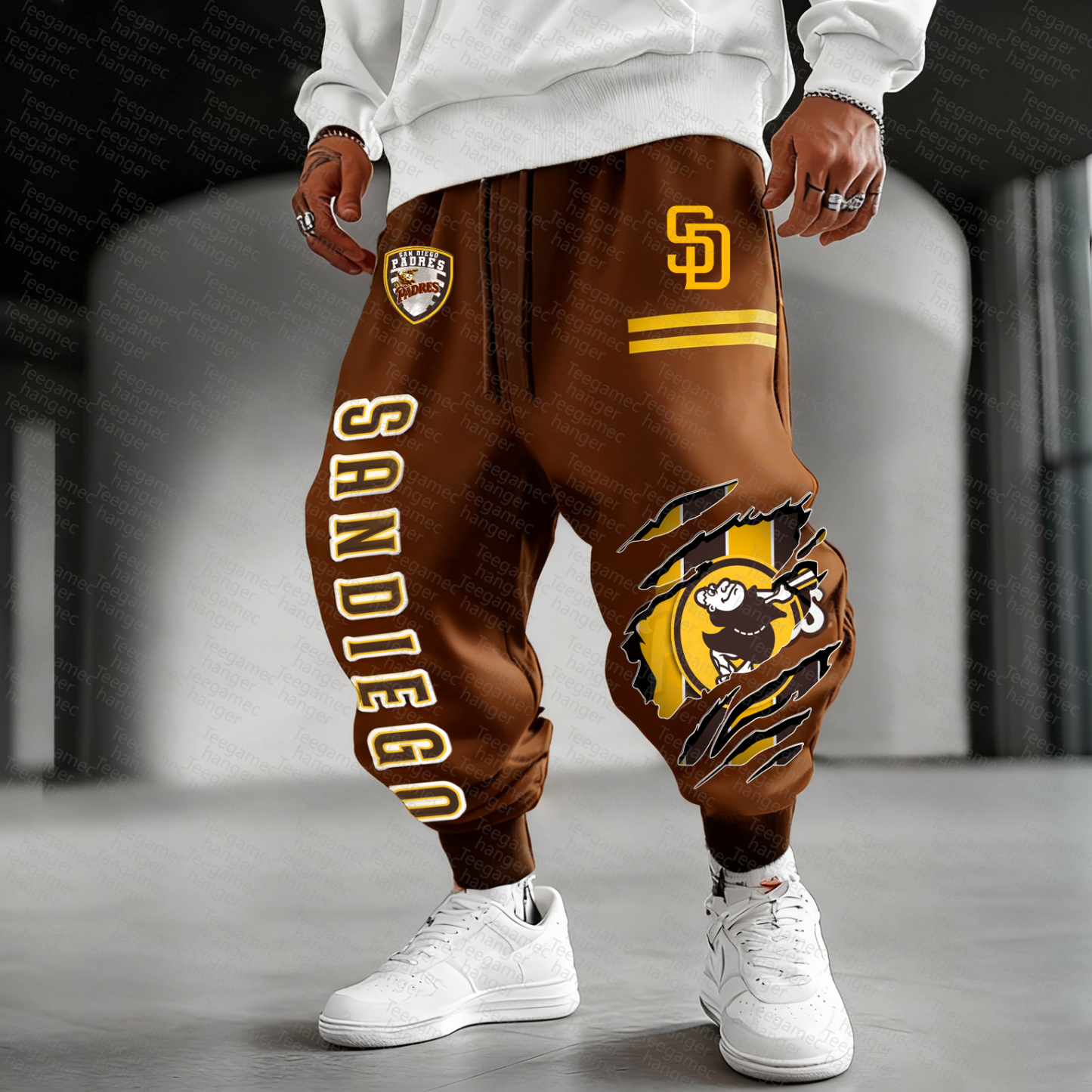 Unisex "San Diego Padres" Casual  Streetwear  Plush Pants