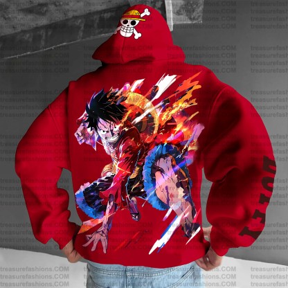 Unisex Anime Graphic Streetwear Vintage Plush Hoodie