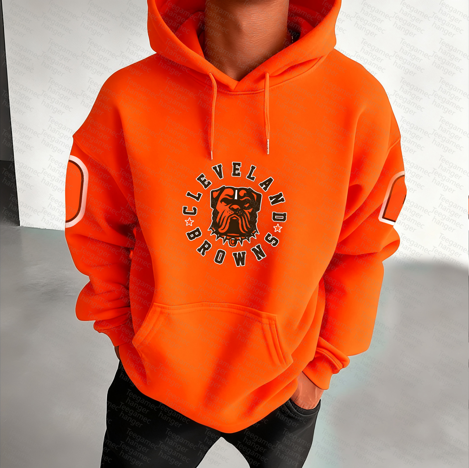 Unisex "Cleveland Browns" Graphic Streetwear Vintage Plush Hoodie