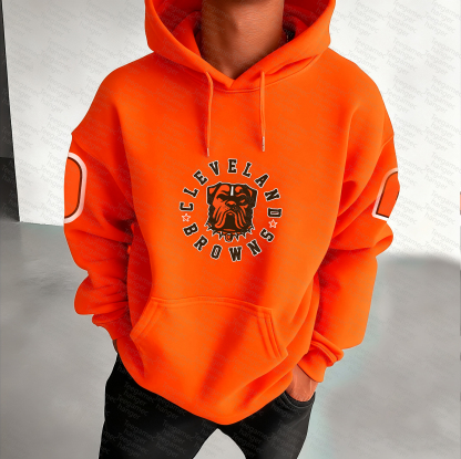 Unisex "Cleveland Browns" Graphic Streetwear Vintage Plush Hoodie