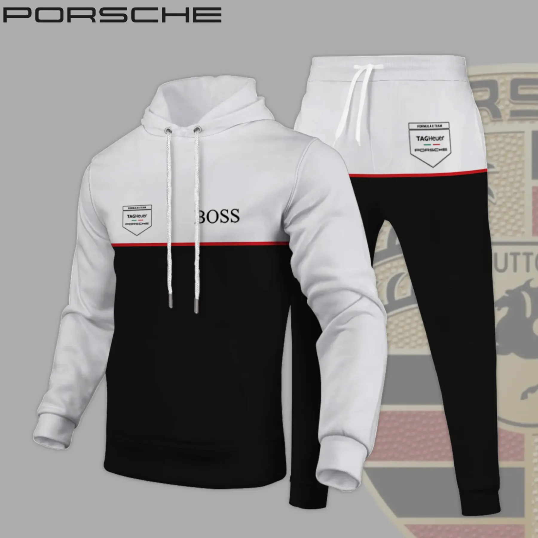High Quality PORSCHE Hoodie & Pants Set ETX-AF+DK-PSC5810085