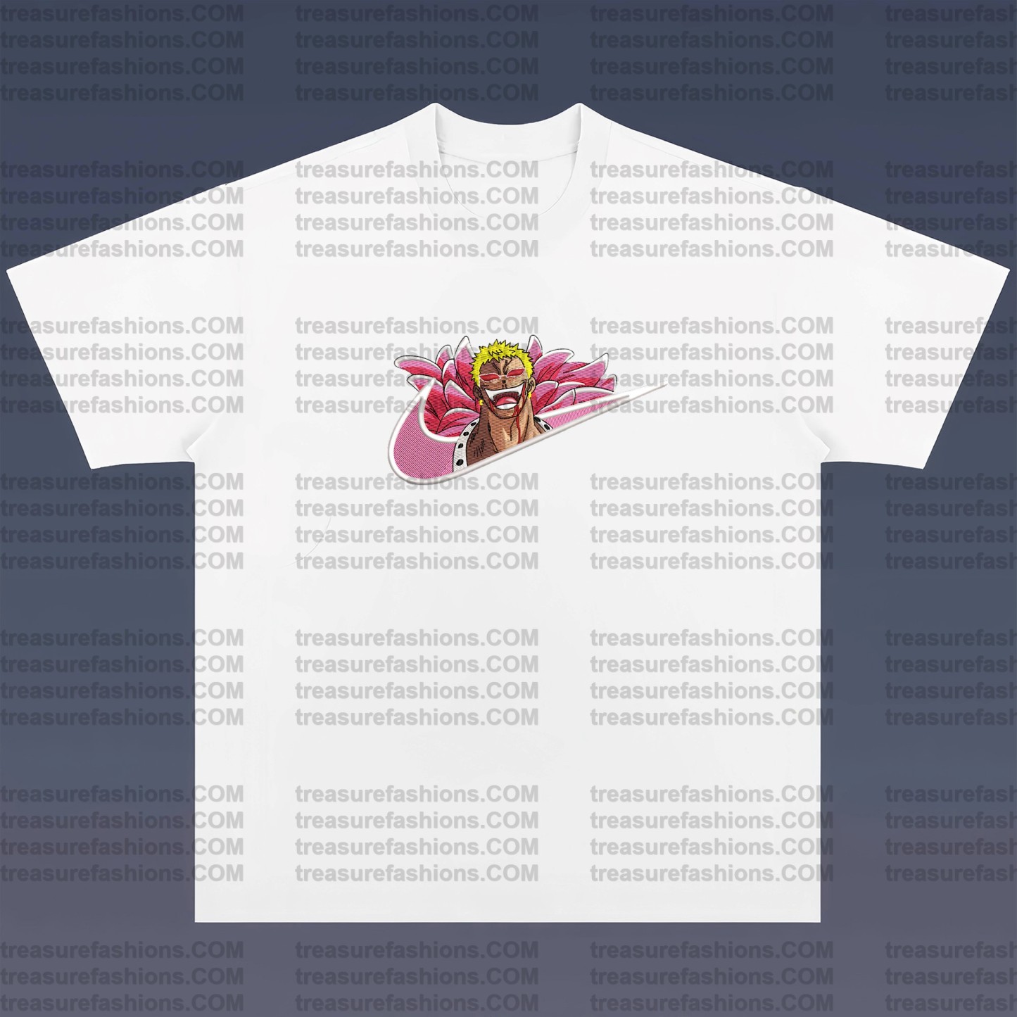 Unisex Anime Embroidered T-Shirt