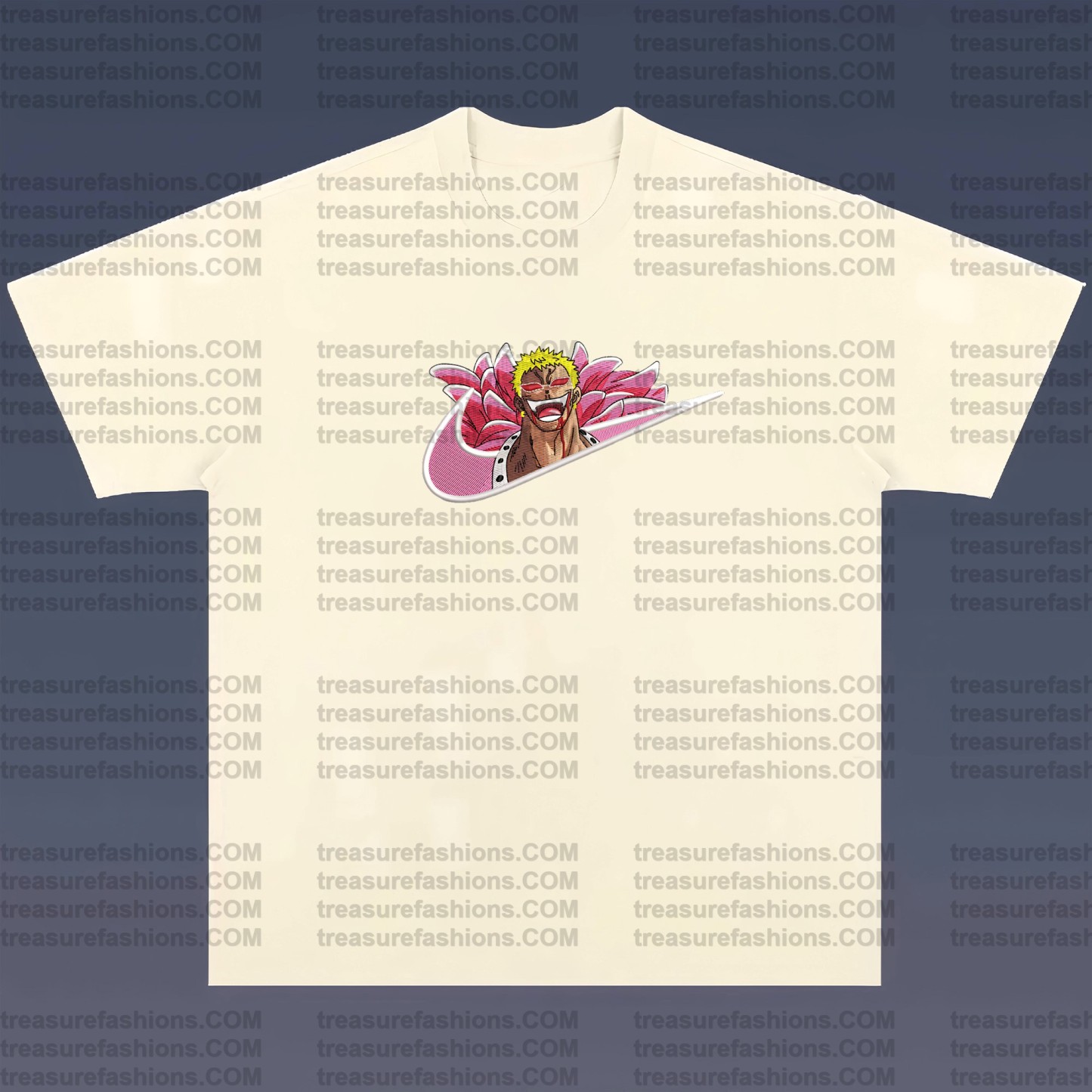 Unisex Anime Embroidered T-Shirt