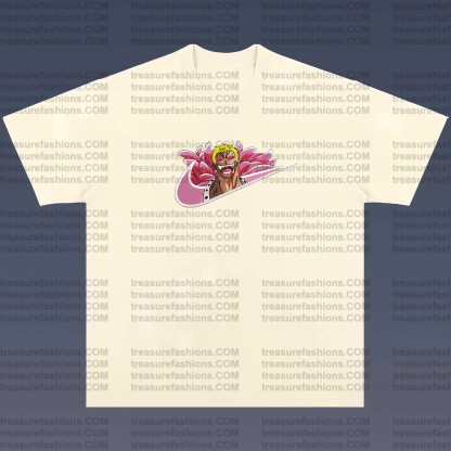 Unisex Anime Embroidered T-Shirt