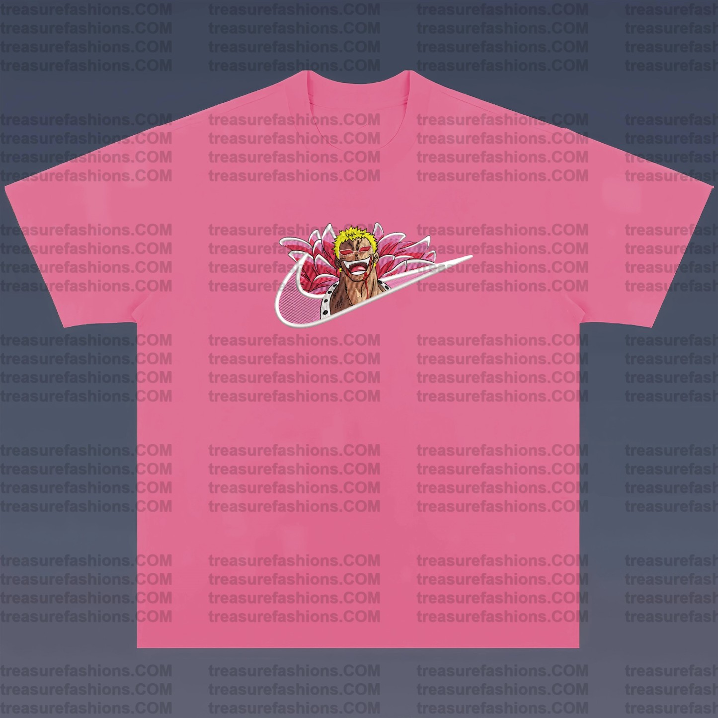 Unisex Anime Embroidered T-Shirt