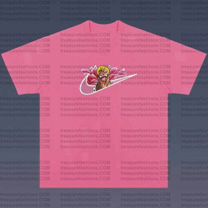 Unisex Anime Embroidered T-Shirt