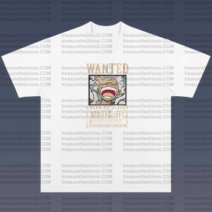 Unisex Anime Embroidered T-Shirt