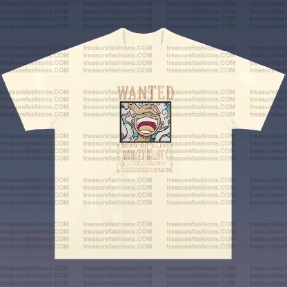 Unisex Anime Embroidered T-Shirt