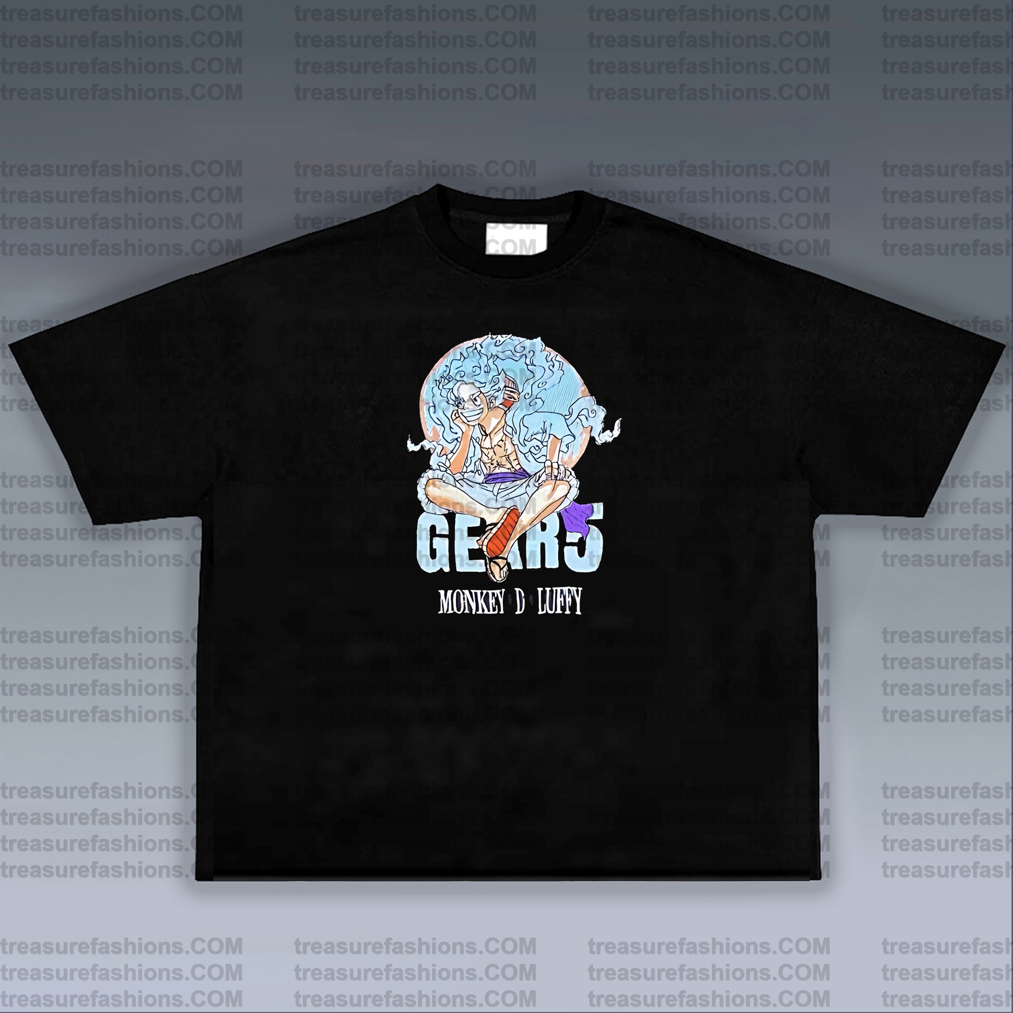 Unisex Anime Embroidered T-Shirt