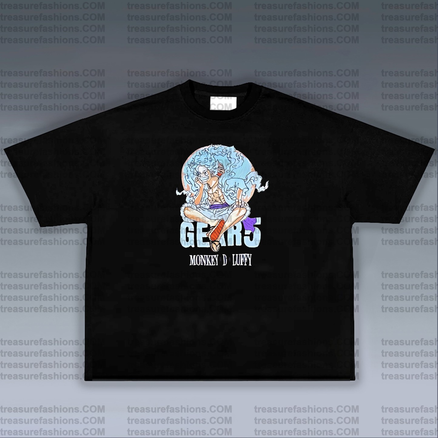 Unisex Anime Embroidered T-Shirt