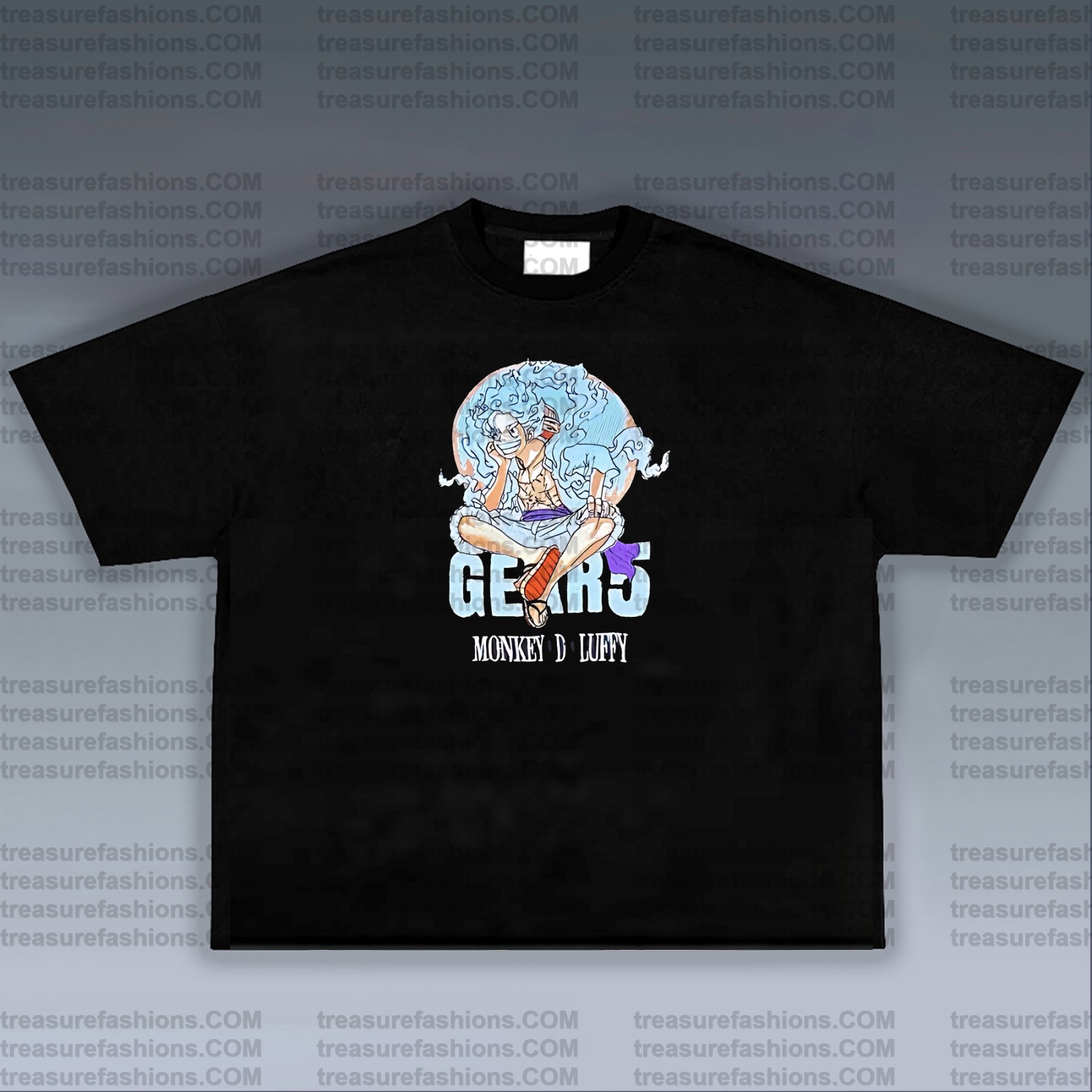 Unisex Anime Embroidered T-Shirt