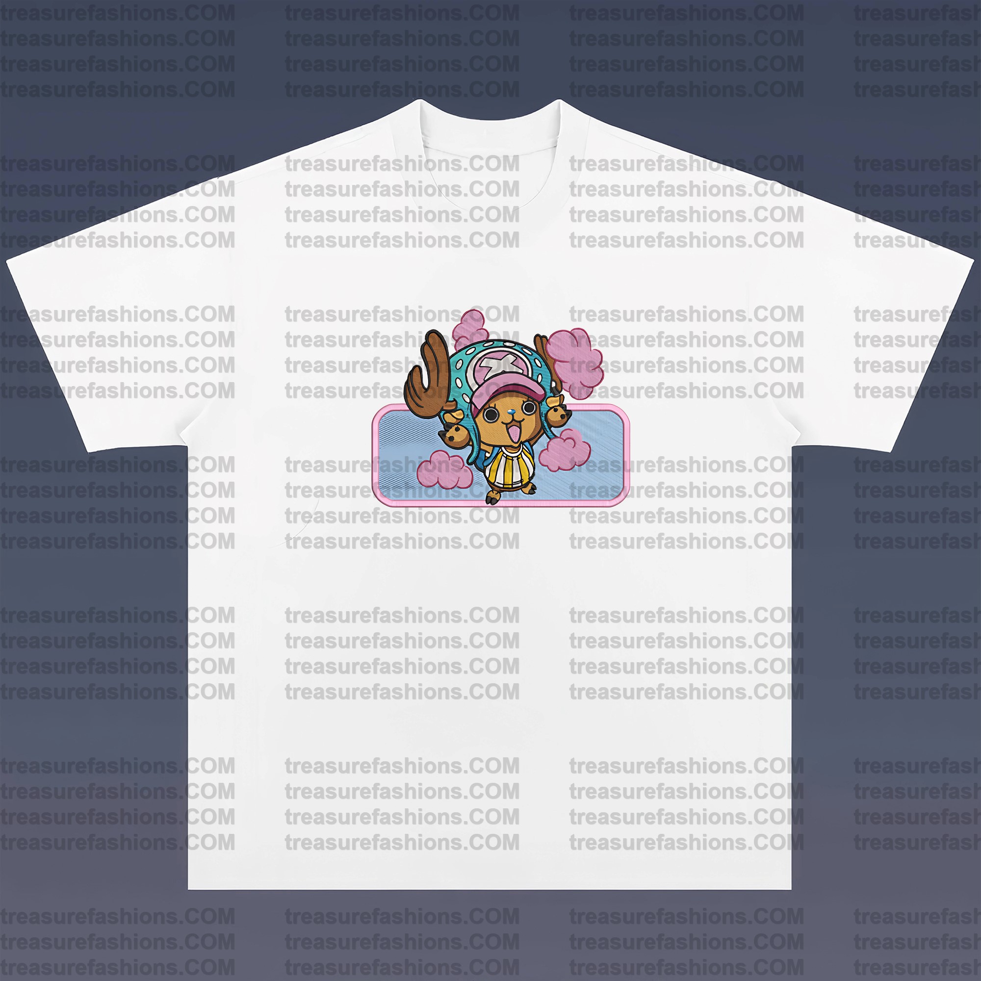 Unisex Anime Embroidered T-Shirt