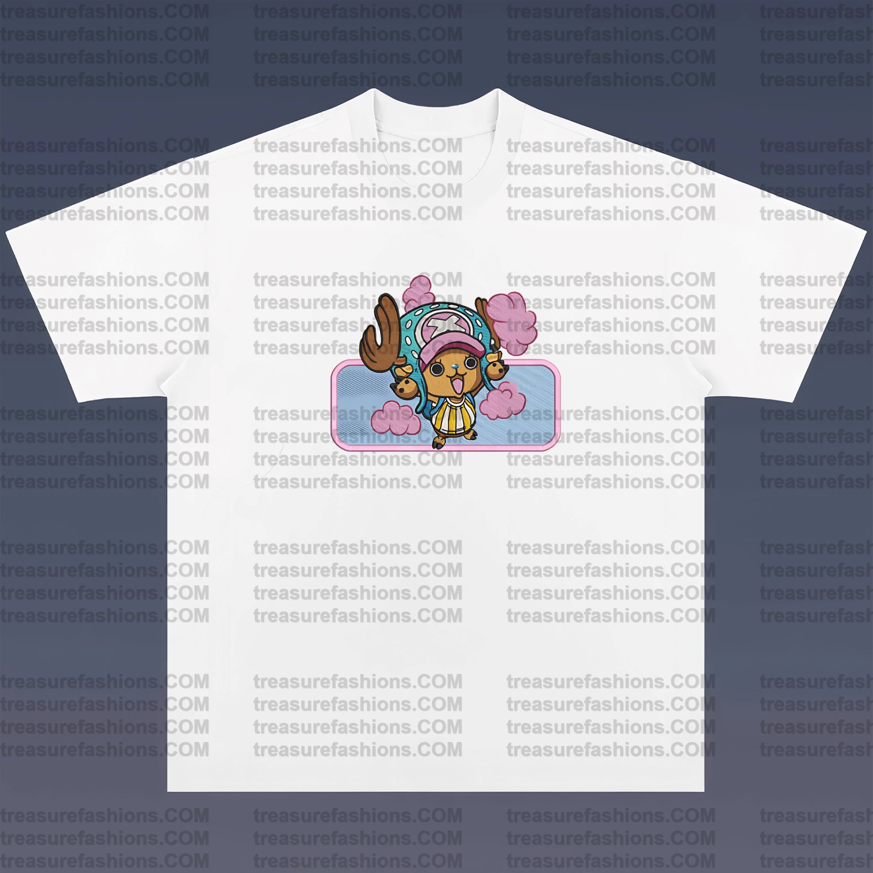 Unisex Anime Embroidered T-Shirt