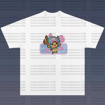 Unisex Anime Embroidered T-Shirt