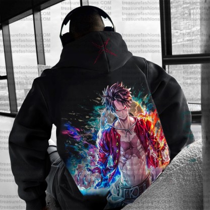 Unisex Anime Graphic Streetwear Vintage Plush Hoodie