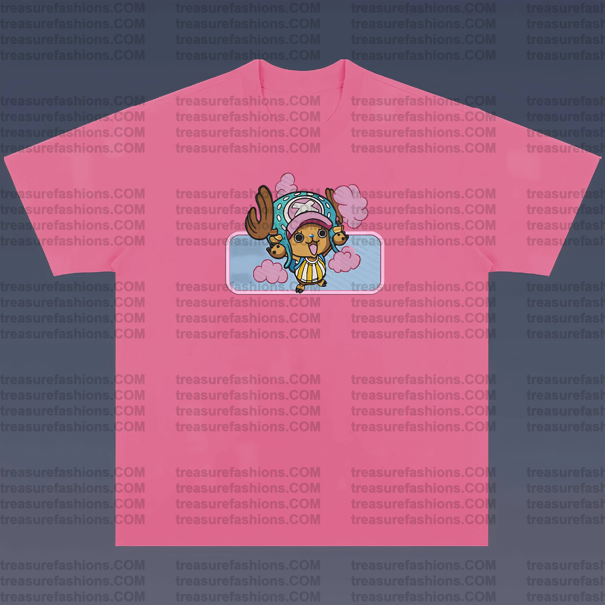 Unisex Anime Embroidered T-Shirt