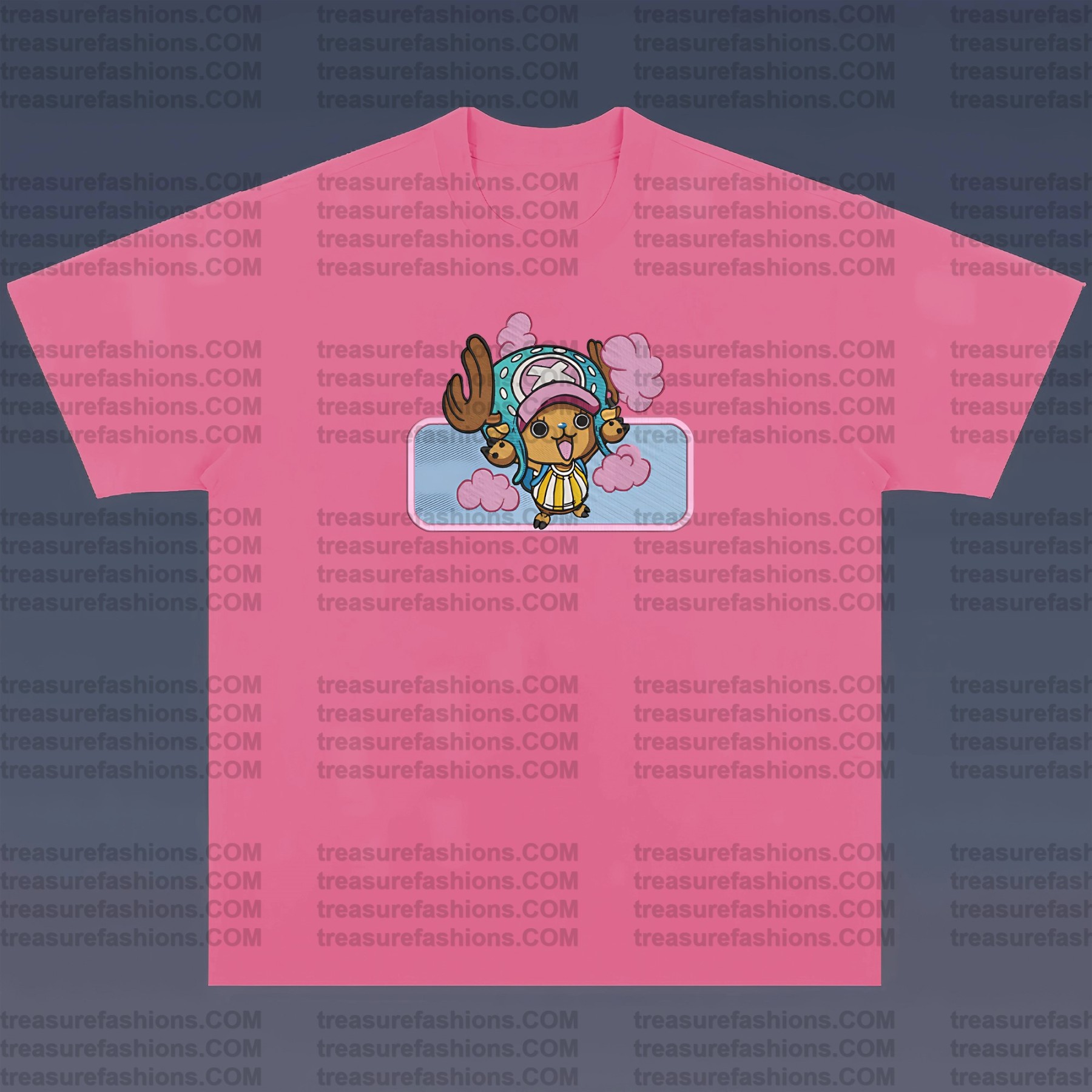 Unisex Anime Embroidered T-Shirt