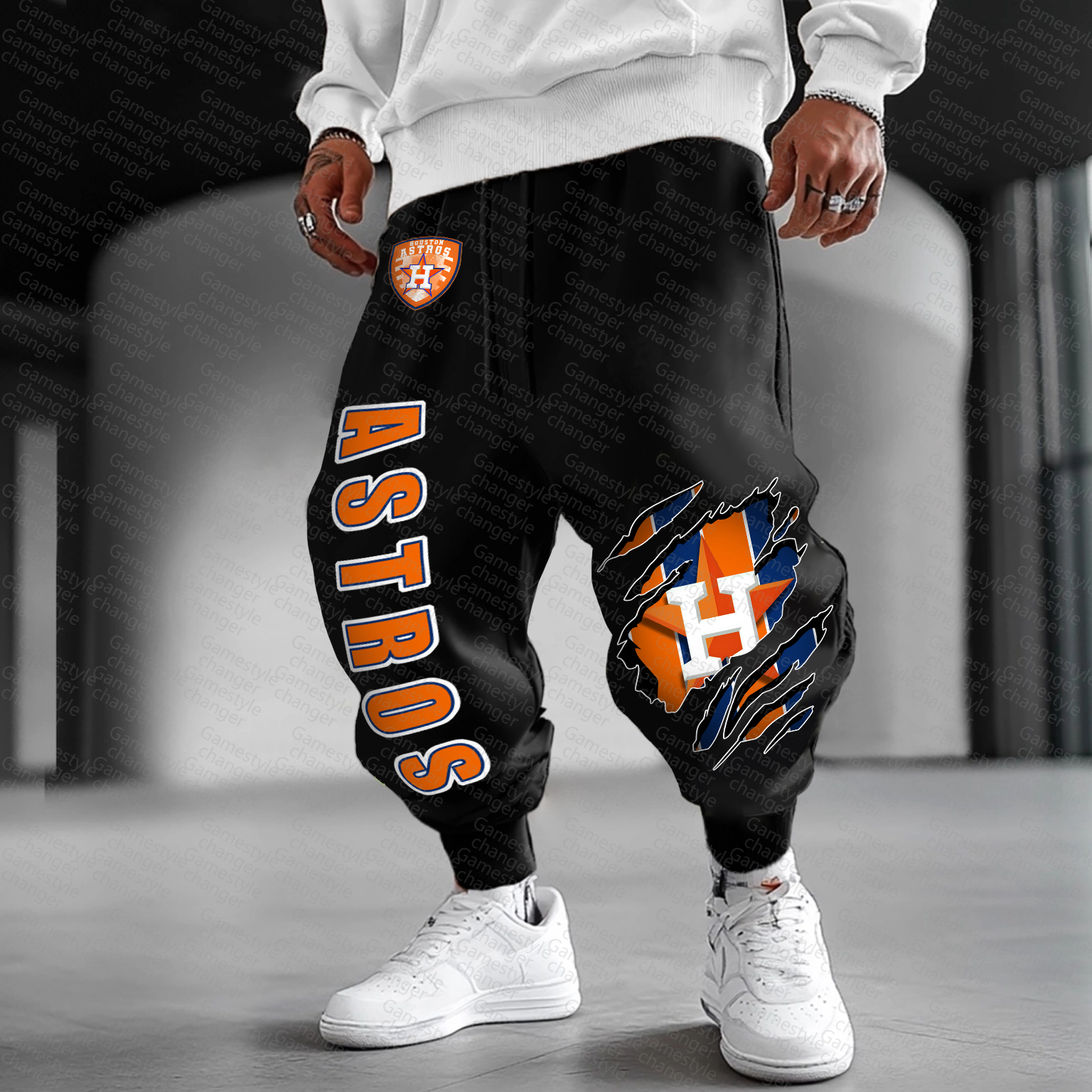 Unisex "Houston Astros" Casual  Streetwear  Plush Pants