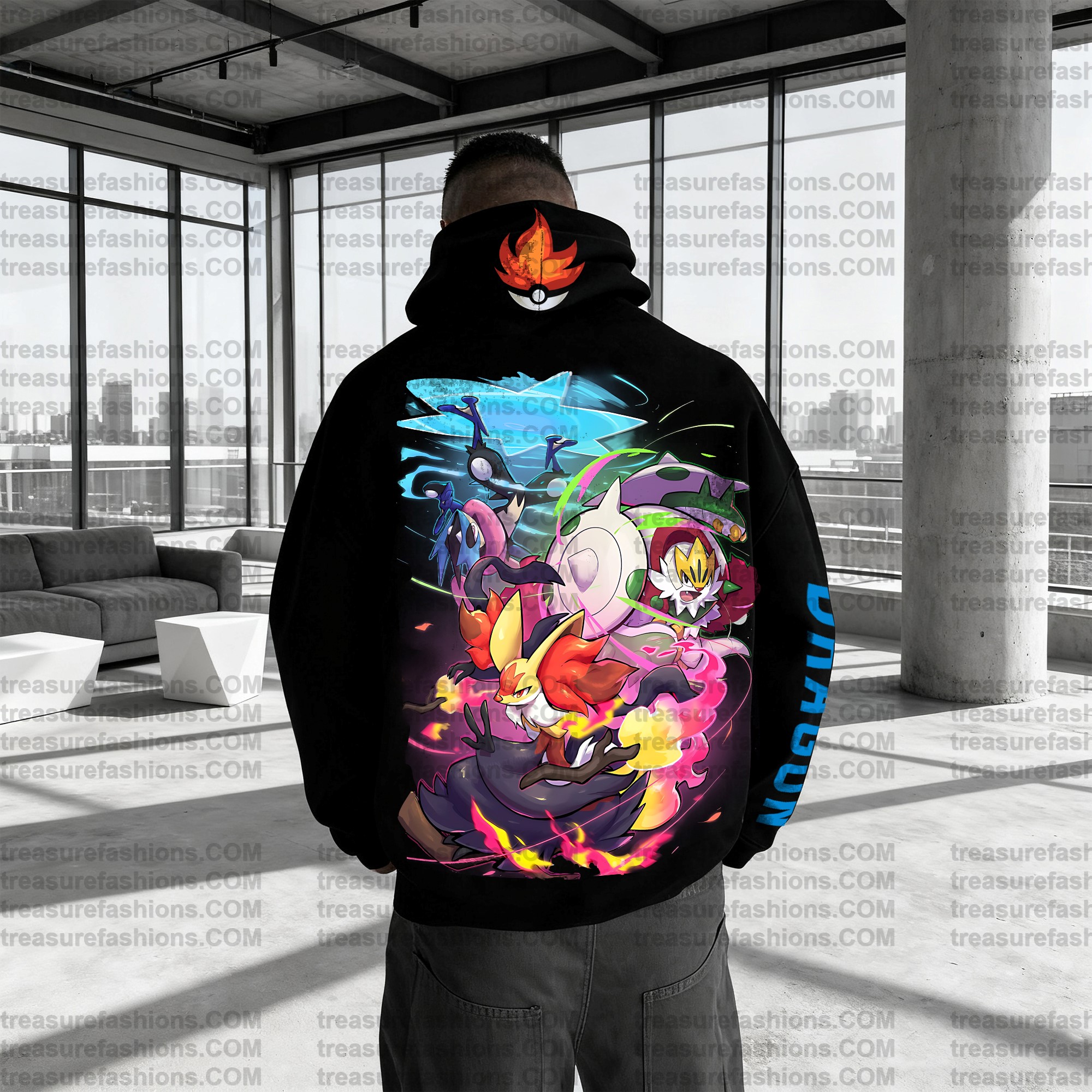 (Plus Velvet)Unisex Anime Graphic Streetwear Vintage Hoodie