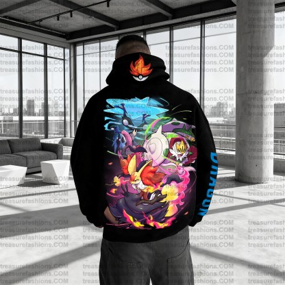 (Plus Velvet)Unisex Anime Graphic Streetwear Vintage Hoodie
